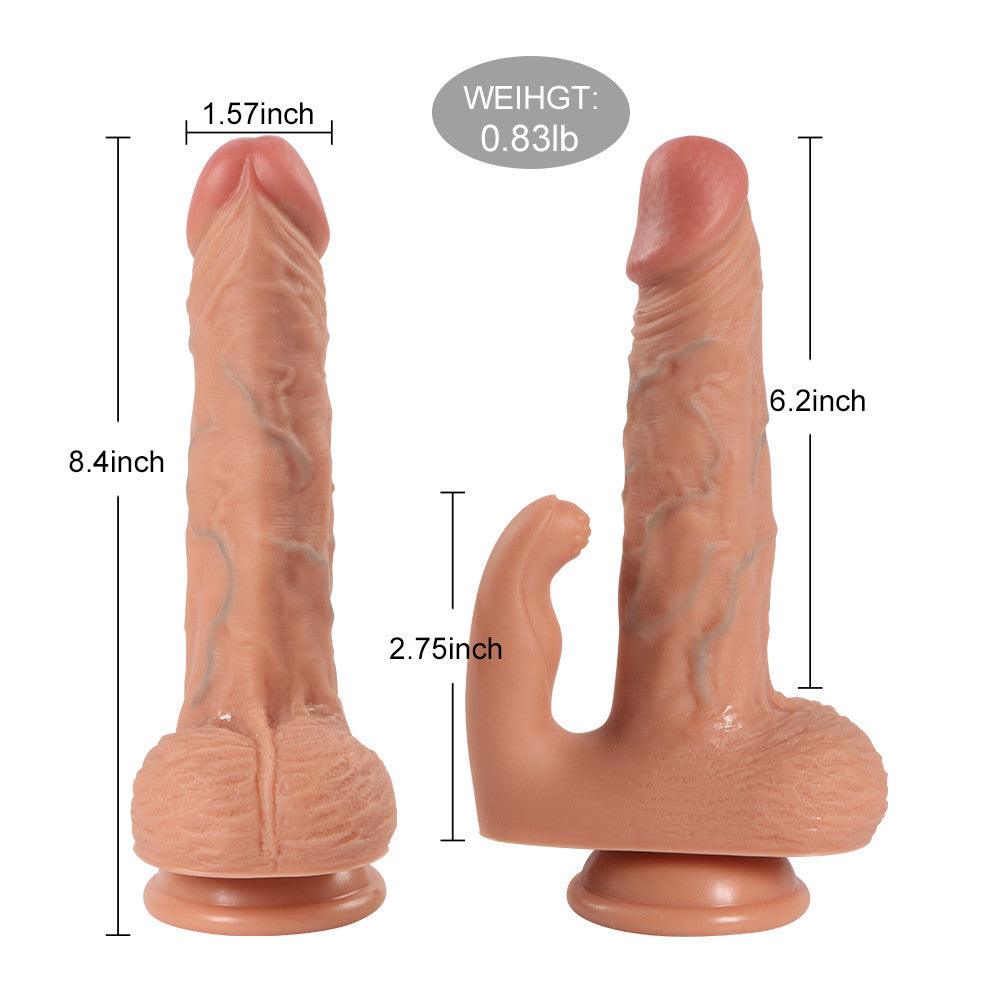 20 Vibration Frequency Wireless Realistic Dildo with Strong Suction Cup 8.46 INCH - propinkup