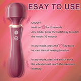 10 Vibrating Double-headed Heating Vibrator Female Wand Massager - propinkup