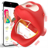 Vibrating Cock Ring Penis Vibrator for Man & Couple App Remote Control - propinkup