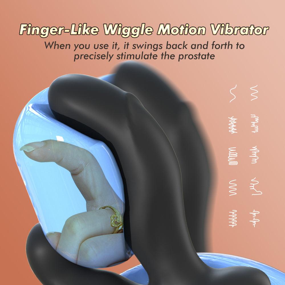 10 Vibrating & Swaying Heating Prostate Massager for P and G Spot Anal Plug Butt Plug - propinkup