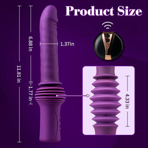 Powerful 145° Adjustable Base Heating Thrusting Vibrating Dildo Machine 11.81 Inch - propinkup