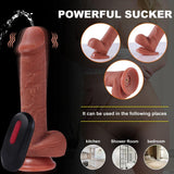 Realistic Ejaculating Dildo Squirting Dildo with 10 Vibrating 8.5 inch - propinkup