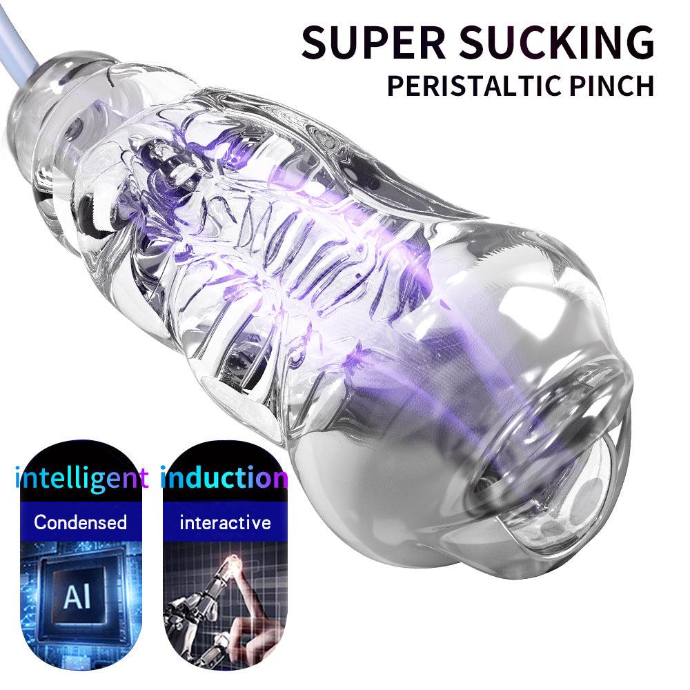 5D Vagina Suction Vibration Electric Blowjob Masturbator Cup - propinkup