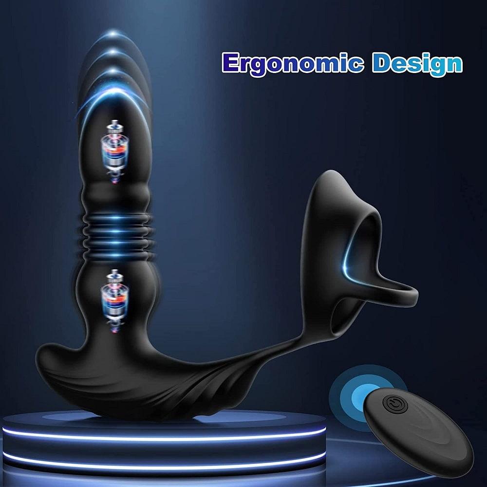 10 Frequency Thrusting & Vibrating Prostate Massager App & Remote Control - propinkup