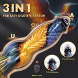 Phoenix Thrusting Dildo Remote Control Monster Dildos 10.2in G-spot Vibrator Sex Toys - propinkup