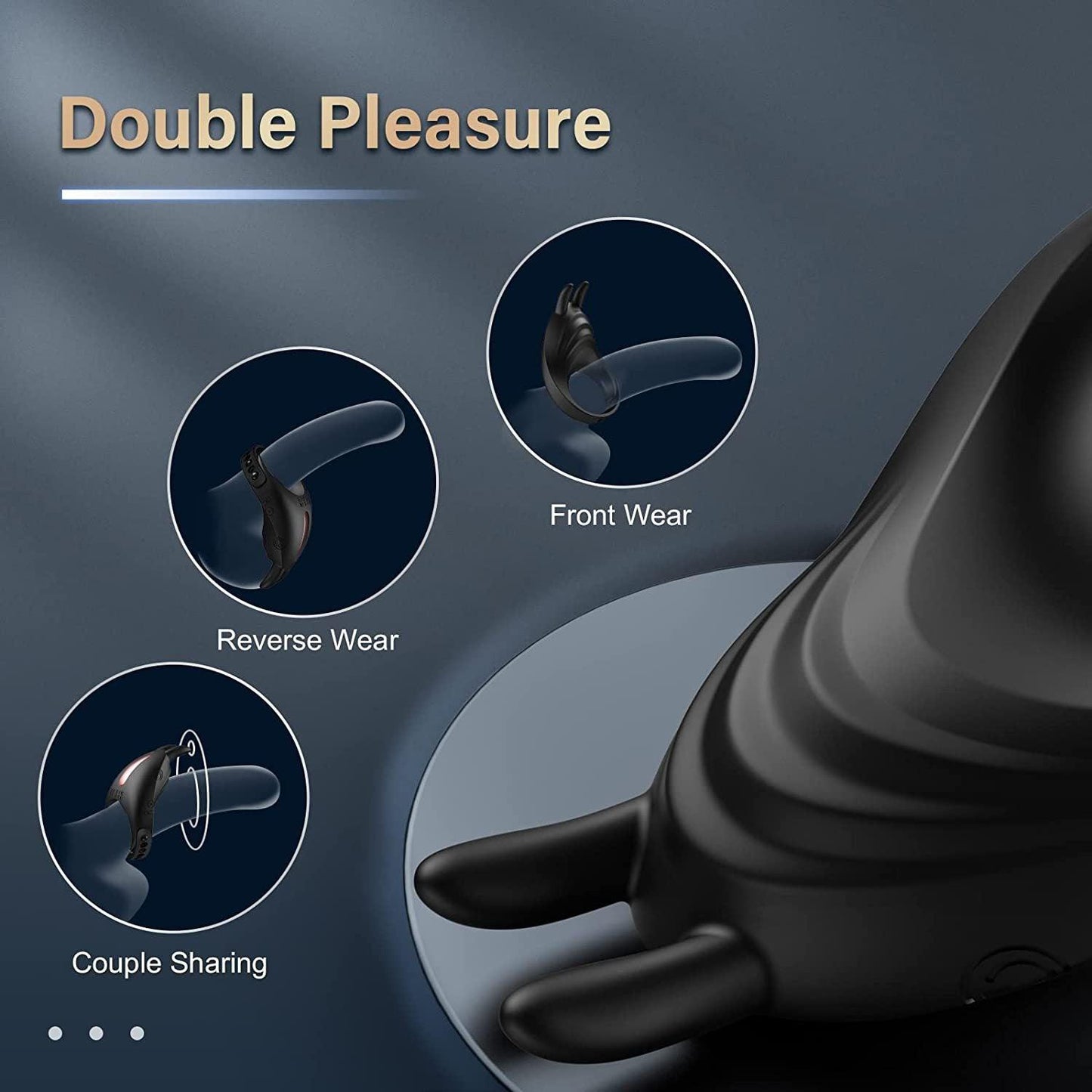 Adjustable Cock Ring for Men Testis Stimulation Sex Toy for Couples Remote Control Vibrating Penis Rings for Ejaculation Delay - propinkup