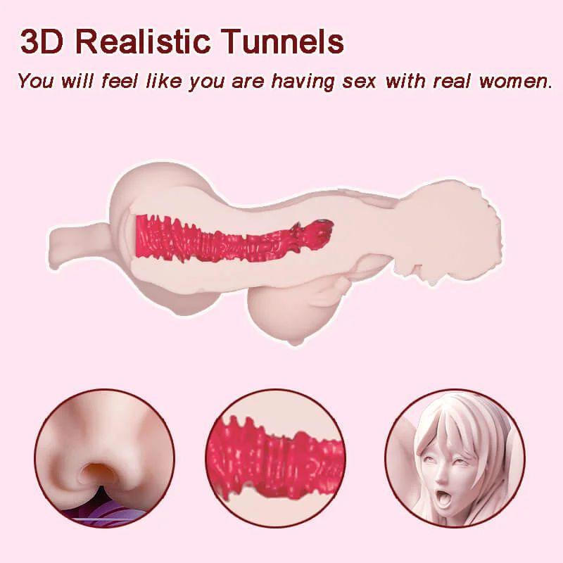 Propinkup Realistic Anime Sex Doll Nanako Lifelike Pocket Pussy for Men - propinkup