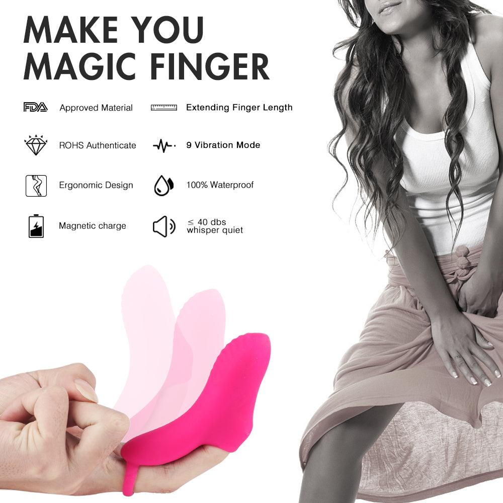 Magic Finger Vibrator Clitoral Vagina Masturbator Toys Remote Control - propinkup