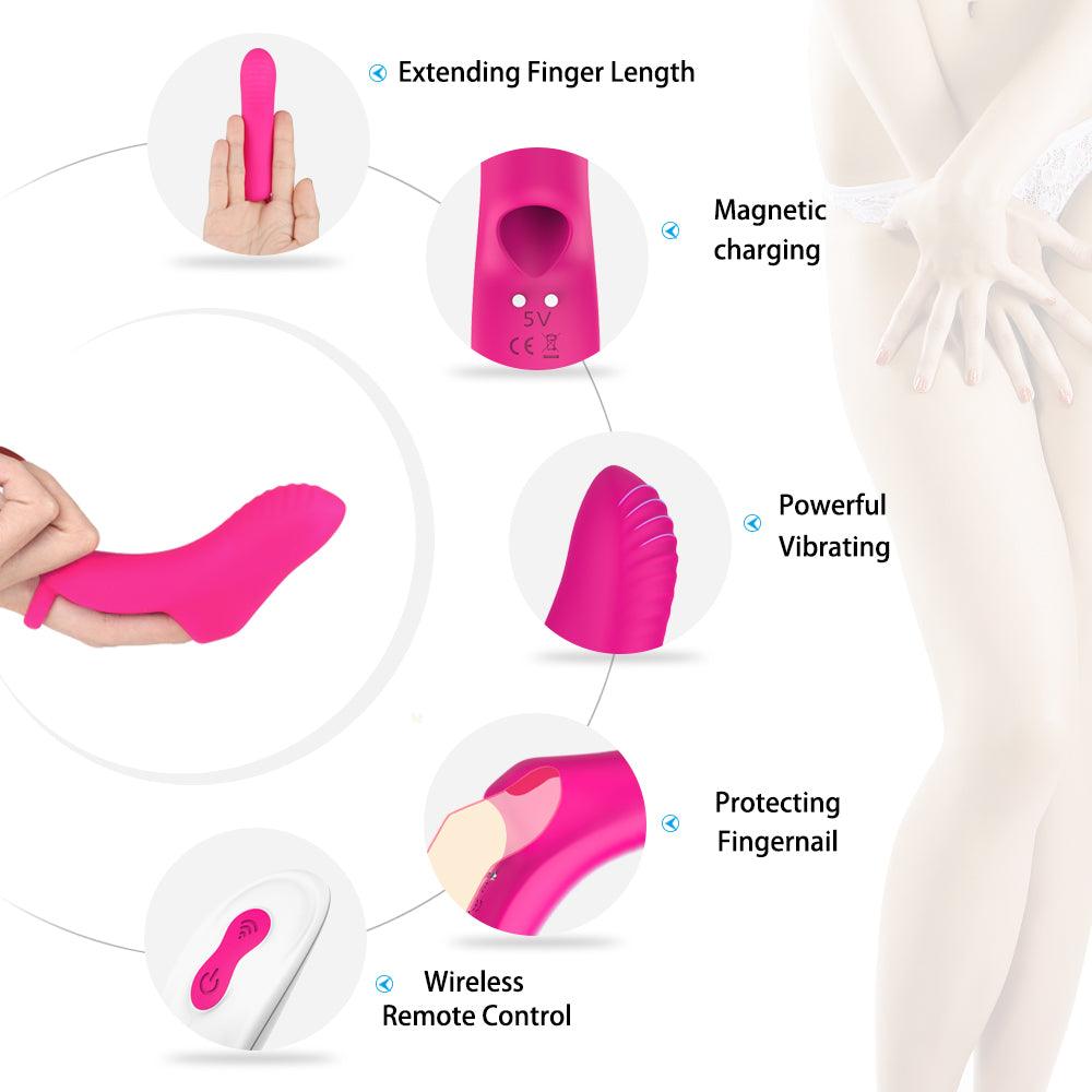 Magic Finger Vibrator Clitoral Vagina Masturbator Toys Remote Control - propinkup