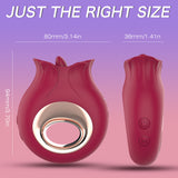 Female Vibrator 9 Vibrating & 9 Tongue Licking Modes Sex Toy for Woman - propinkup