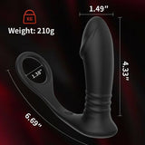 Glans 5 Vibrating Rolling Sphincter Stimulator Prostate Massager for Skilled Player - propinkup