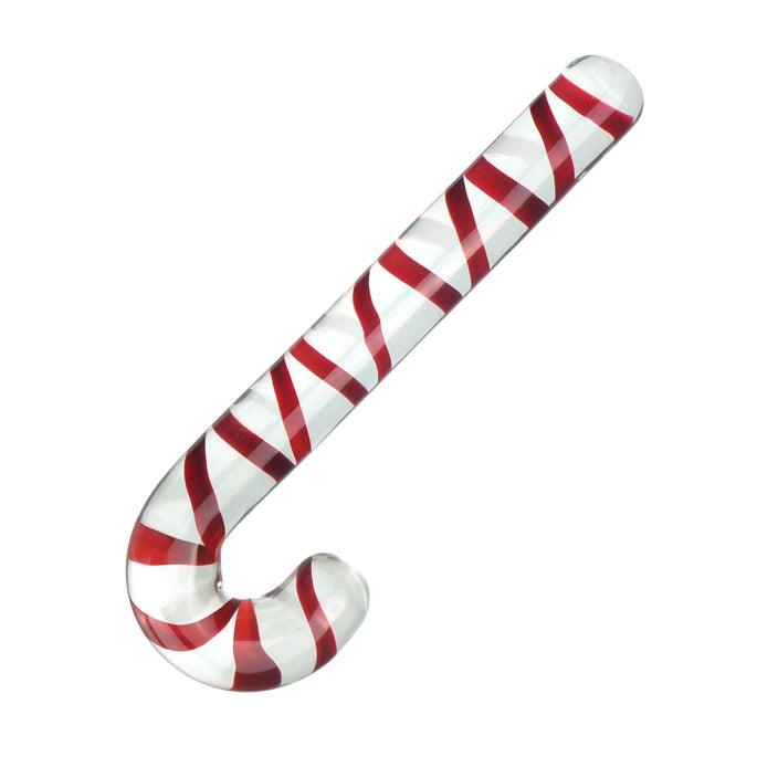 Chirstams Gift Double-end Butt Plug Glass Pleasure Wand Dildo Candy Cane Unisex Anal Butt Plug for Men Women - propinkup