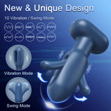 Karrot Butt Plug 10 Tapping 10 Vibrating Pointed Design Anal Toy with Remote Control - propinkup