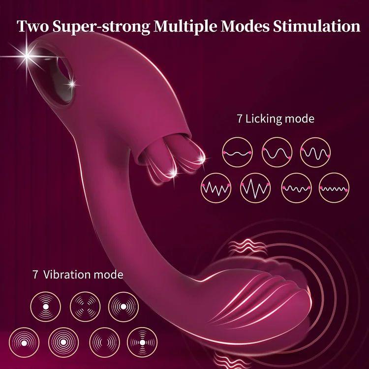 Lydia - Tongue Licking Vibrator G Spot Clit Stimulator Sex Toy for Woman - propinkup