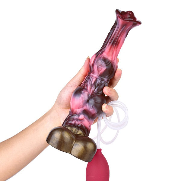 Squirting Long Monster Dildo with Knot 10.2in Fantasy Horse Dildos with Suction Cup Adult Sex Toys