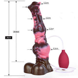 Squirting Long Monster Dildo with Knot 10.2in Fantasy Horse Dildos with Suction Cup Adult Sex Toys