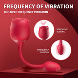 Rose Sex Toy Vibrators with 9 Sucking & 9 Vibrating Modes - propinkup