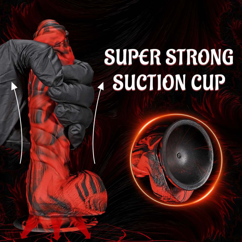 6.88in Fantasy Dragon Dildo Silicone Monster Dildos with Suction Cup Thick Penis Adult Toys