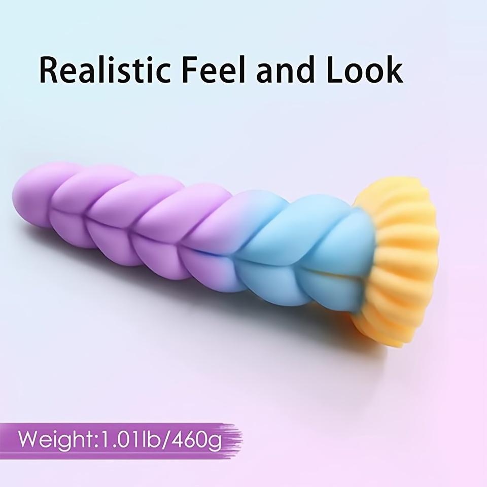 Monster Dildo 8.6" Fantasy Unicorn Dildos with Suction Cup Huge Thick Anal Plug Adult Sex Toy