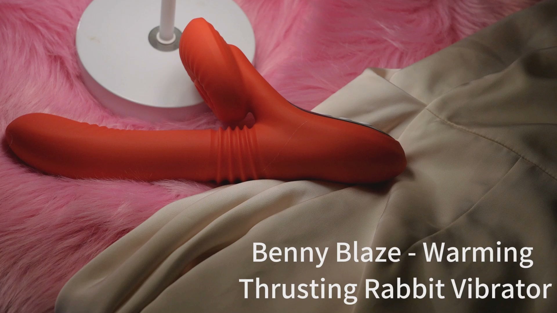 Benny Blaze - Vibrateur intelligent chauffant en forme de lapin avec léchage de clitoris et poussée, jouets sexuels pour femme