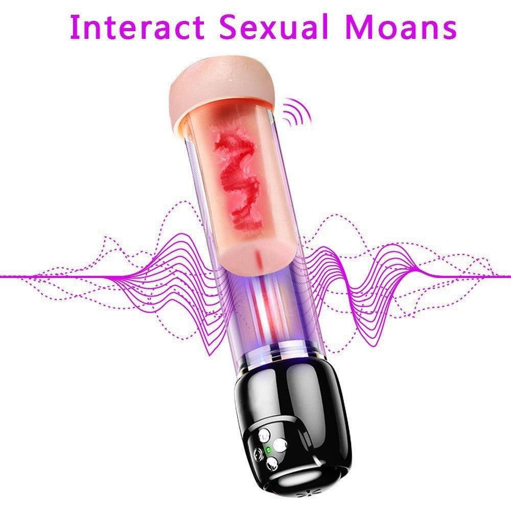 2 IN 1 Realistic Pussy Hannibal Masturbator Penis Pump - propinkup