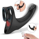 2in1 Butt plug Cock Ring Vibrating Prostate Massager - propinkup