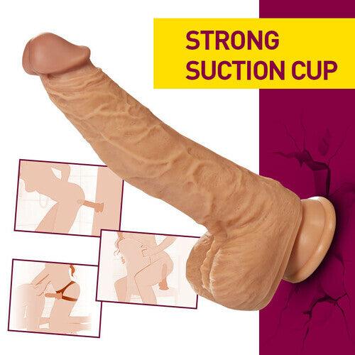 3 Functions Multiple Combination Lifelike Heating Dildo - propinkup