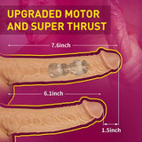 3 Functions Multiple Combination Lifelike Heating Dildo - propinkup