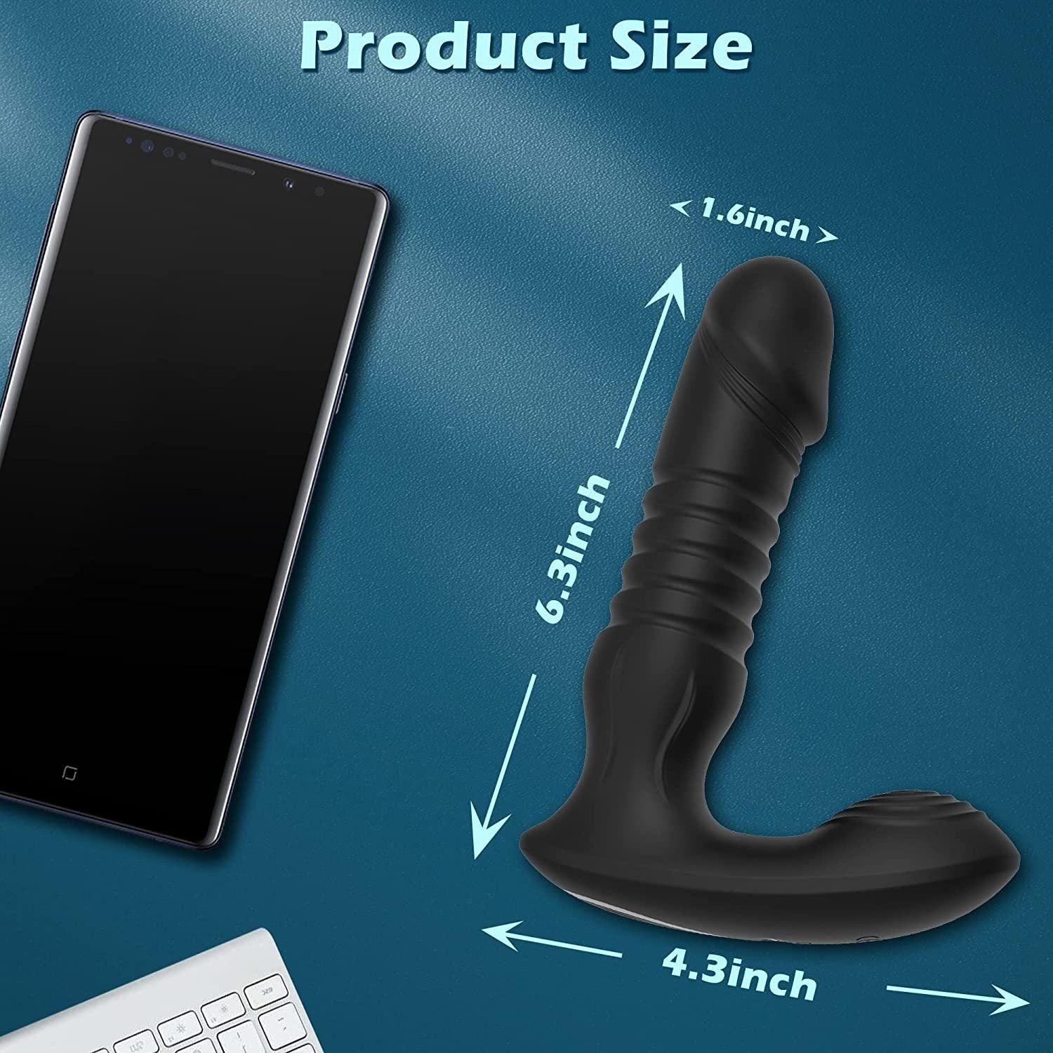 Fobono 7 Vibration 7 Thrusting App Control Anal Vibrator Prostate Massage - propinkup