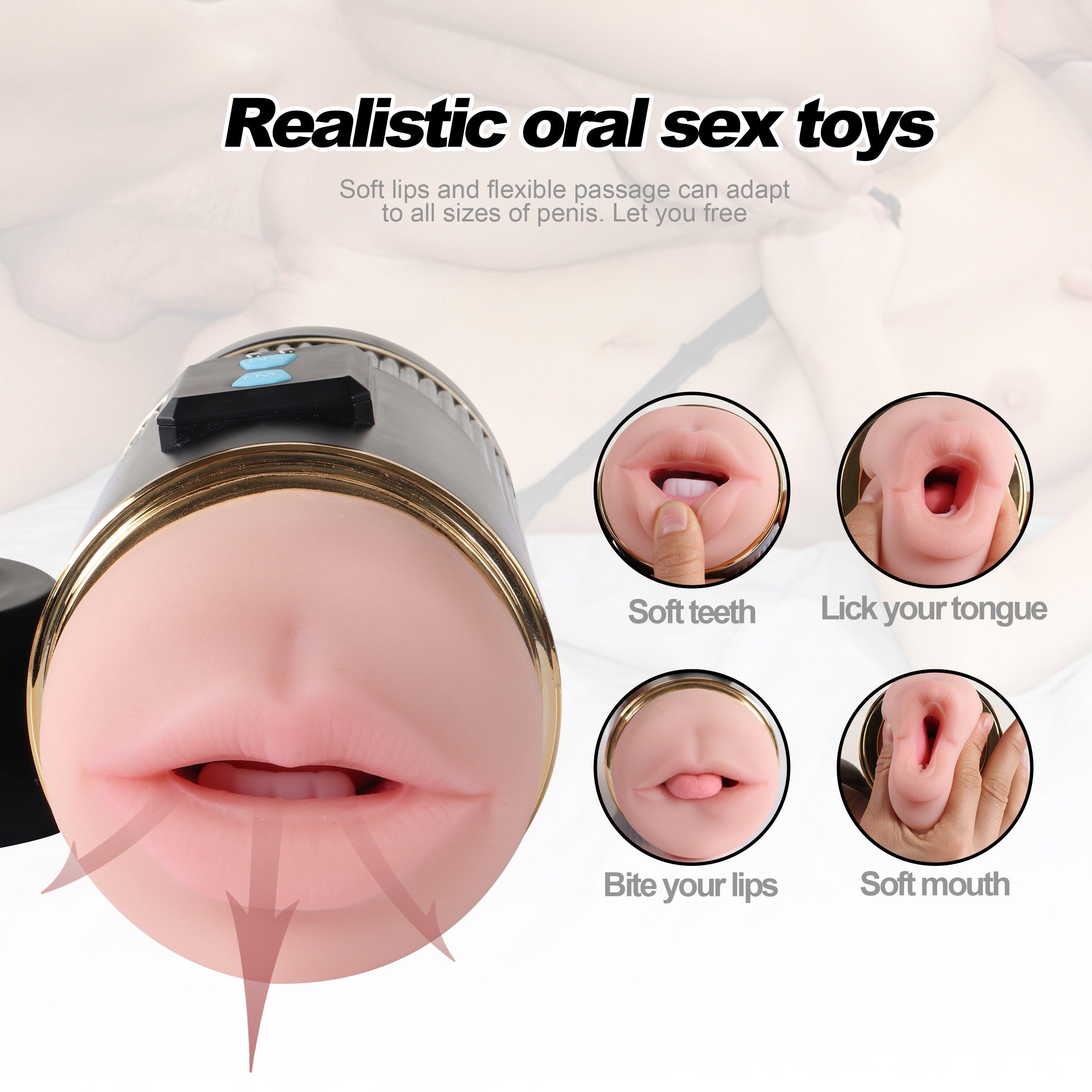 Kay Dual Channels 2in1 Lifelike 7 Frequency 3 Speed Male Masturbator Realistic Dual Channels - propinkup