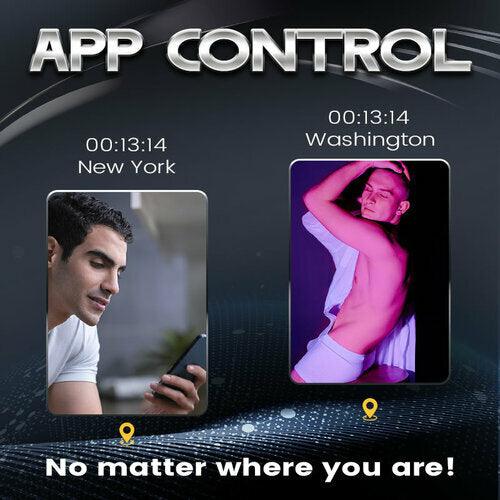 U-ARLAN APP Control 4 Quiet Vibrations Cock Ring & Prostate Massager Butt plug - propinkup