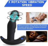 Wearable Remote Control 360° Rotatable 10 Vibrating Prostate Massager - propinkup